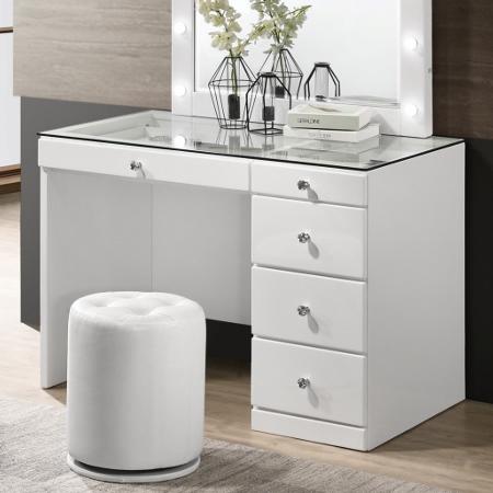 Crown Mark Morgan B4851WH Vanity Table - White IMAGE 1
